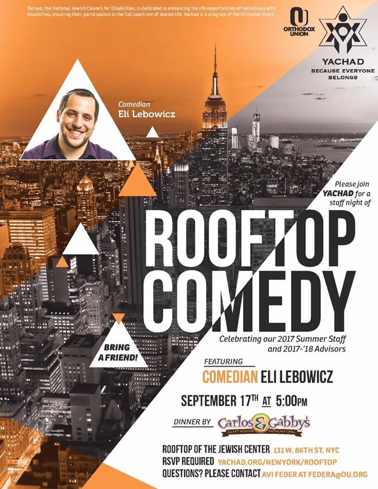 Yachad Rooftop Comedy Event