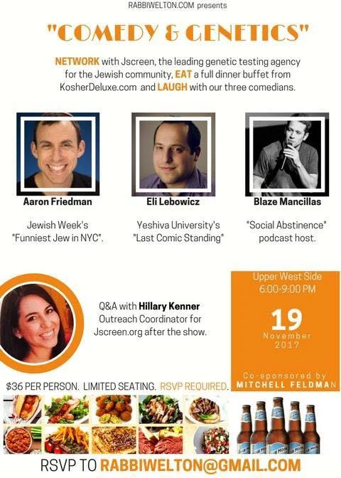 Rabbi Levi Welton Presents: Comedy and Genetics